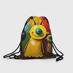 Рюкзак-мешок Арт с человечками, цвет: 3D-принт