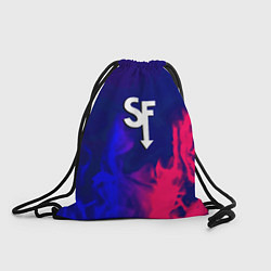 Рюкзак-мешок Sally face neon flame, цвет: 3D-принт