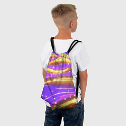 Рюкзак-мешок Блестящая волнистая текстура, цвет: 3D-принт — фото 2