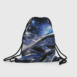 Рюкзак-мешок Закрученные линии и звезды - космическая абстракци, цвет: 3D-принт