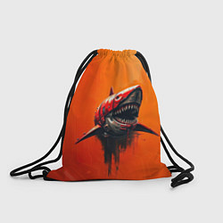 Рюкзак-мешок Кибернетическая акула, цвет: 3D-принт