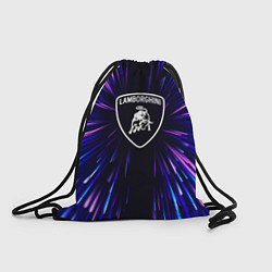 Рюкзак-мешок Lamborghini neon energy, цвет: 3D-принт