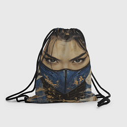 Рюкзак-мешок Китана крупным планом, цвет: 3D-принт