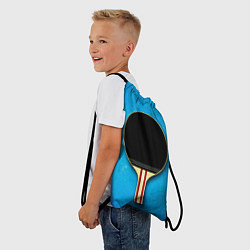 Рюкзак-мешок Ракетка для настольного тенниса, цвет: 3D-принт — фото 2