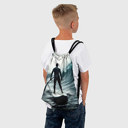Рюкзак-мешок Сапсёрфер в волне, цвет: 3D-принт — фото 2