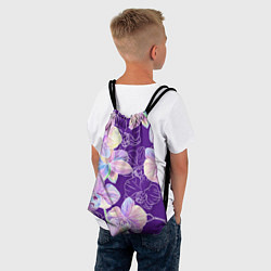 Рюкзак-мешок Японские акварельные орхидеи, цвет: 3D-принт — фото 2