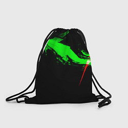 Мешок для обуви Color black green red
