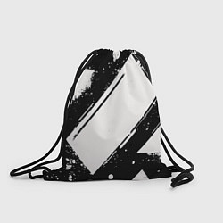 Мешок для обуви Color black white