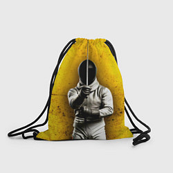 Мешок для обуви Фехтовальщик с рапирой на желтом