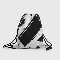 Мешок для обуви Color black white