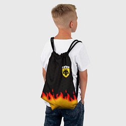 Рюкзак-мешок AEK fire hexagon, цвет: 3D-принт — фото 2