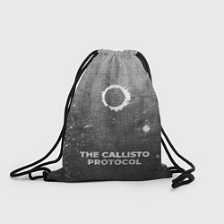 Рюкзак-мешок The Callisto Protocol - grey gradient по-центру, цвет: 3D-принт
