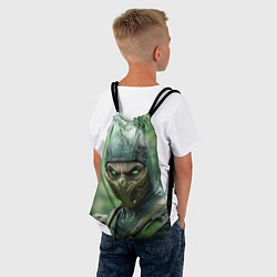 Рюкзак-мешок Рептилия в классической маске, цвет: 3D-принт — фото 2