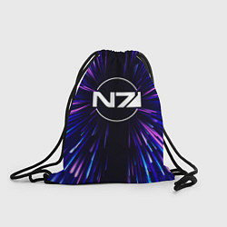 Рюкзак-мешок Mass Effect neon energy, цвет: 3D-принт