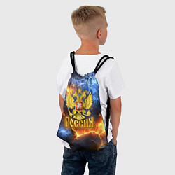 Рюкзак-мешок Россия герб и огонь, цвет: 3D-принт — фото 2
