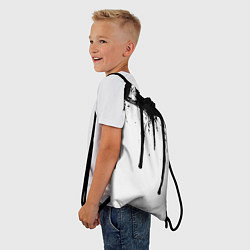 Рюкзак-мешок Черная растекшаяся краска 1982, цвет: 3D-принт — фото 2