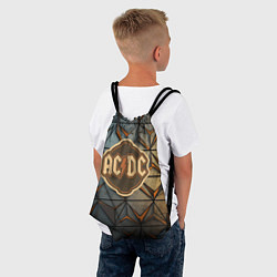 Рюкзак-мешок ACDC винтажный логотип, цвет: 3D-принт — фото 2