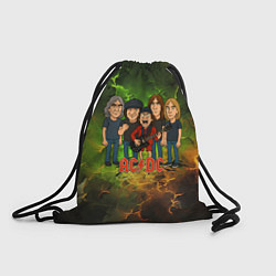 Мешок для обуви Карикатура грууппы ACDC