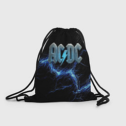 Рюкзак-мешок ACDC логотип ледяной с молнией, цвет: 3D-принт