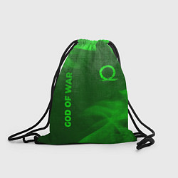 Рюкзак-мешок God of War - green gradient вертикально, цвет: 3D-принт