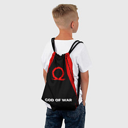 Рюкзак-мешок God of War - red gradient по-центру, цвет: 3D-принт — фото 2