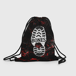 Рюкзак-мешок Bones лого в стиле следа ботинка, цвет: 3D-принт