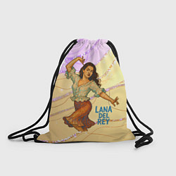 Рюкзак-мешок Lana Del Rey танцует, цвет: 3D-принт