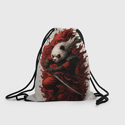 Рюкзак-мешок Демоническая панда самурай - нейроарт, цвет: 3D-принт