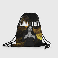 Рюкзак-мешок Lana Del Rey в черном платье, цвет: 3D-принт