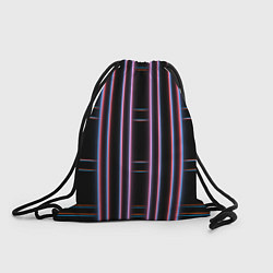 Рюкзак-мешок Neon red blue black, цвет: 3D-принт
