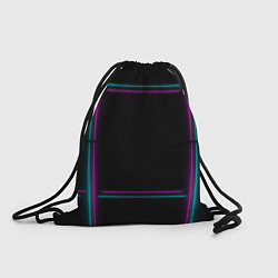 Рюкзак-мешок Neon pink light blue, цвет: 3D-принт