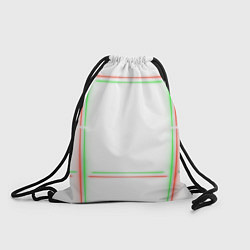 Рюкзак-мешок Neon light green red, цвет: 3D-принт