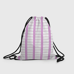 Рюкзак-мешок Color white cage pink line, цвет: 3D-принт
