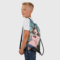 Рюкзак-мешок Сиратори Айра смеется - Дандадан, цвет: 3D-принт — фото 2