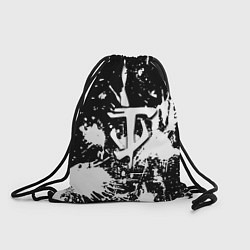 Рюкзак-мешок Doom белые краски, цвет: 3D-принт