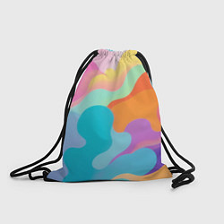Рюкзак-мешок Разноцветные красивые облака, цвет: 3D-принт