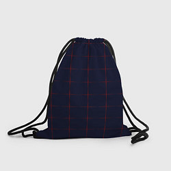 Рюкзак-мешок Color dark blue red crosses, цвет: 3D-принт