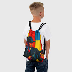 Рюкзак-мешок Гангстер поп-арт, цвет: 3D-принт — фото 2