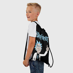 Рюкзак-мешок Slipknot и Рик Санчес из Рик и Морти, цвет: 3D-принт — фото 2