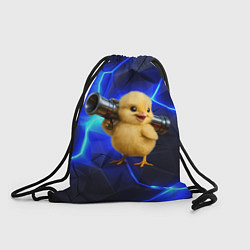 Рюкзак-мешок Цыпленок с базукой, цвет: 3D-принт