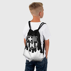 Рюкзак-мешок Барселона белый огонь, цвет: 3D-принт — фото 2