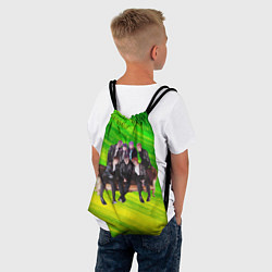 Рюкзак-мешок BTS сидят на диване, цвет: 3D-принт — фото 2