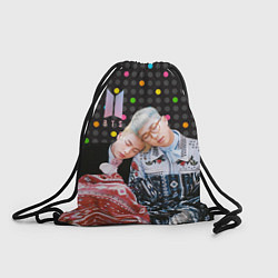 Рюкзак-мешок BTS разноцветные точки, цвет: 3D-принт
