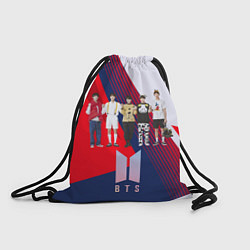 Мешок для обуви BTS геометрический фон