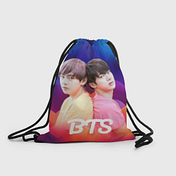 Рюкзак-мешок BTS сердечки, цвет: 3D-принт
