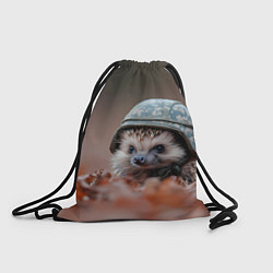 Мешок для обуви Ежик солдат в каске