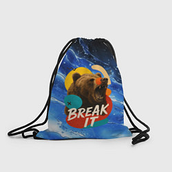 Мешок для обуви Break it злой медведь