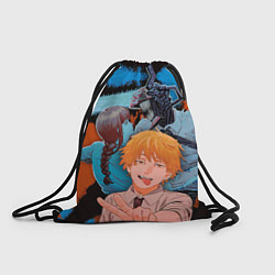 Рюкзак-мешок Дэндзи и Макима из Человек бензопила, цвет: 3D-принт