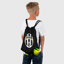 Рюкзак-мешок Ювентус кислотные краски лого, цвет: 3D-принт — фото 2