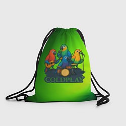 Мешок для обуви Coldplay группа из попугаев